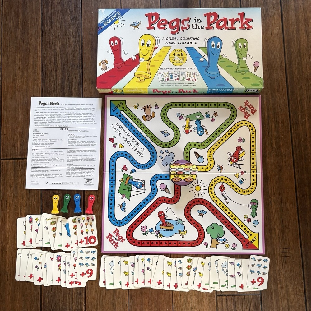 Pegs in the Park JAX Board Game Complete Counting Game for Kids Ages 4-8